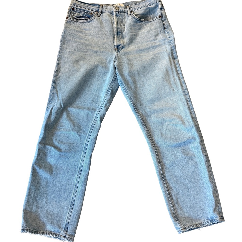Agolde Light Blue Straight Jeans